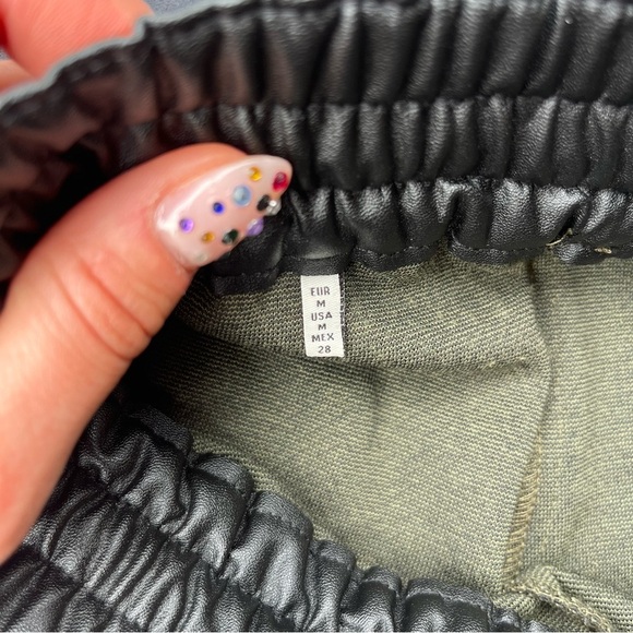 Zara Green Tweed Sweater Jogger - Picture 4 of 8